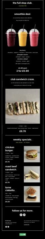 Newsletter 004: Smoothie 2-for-1 deal
